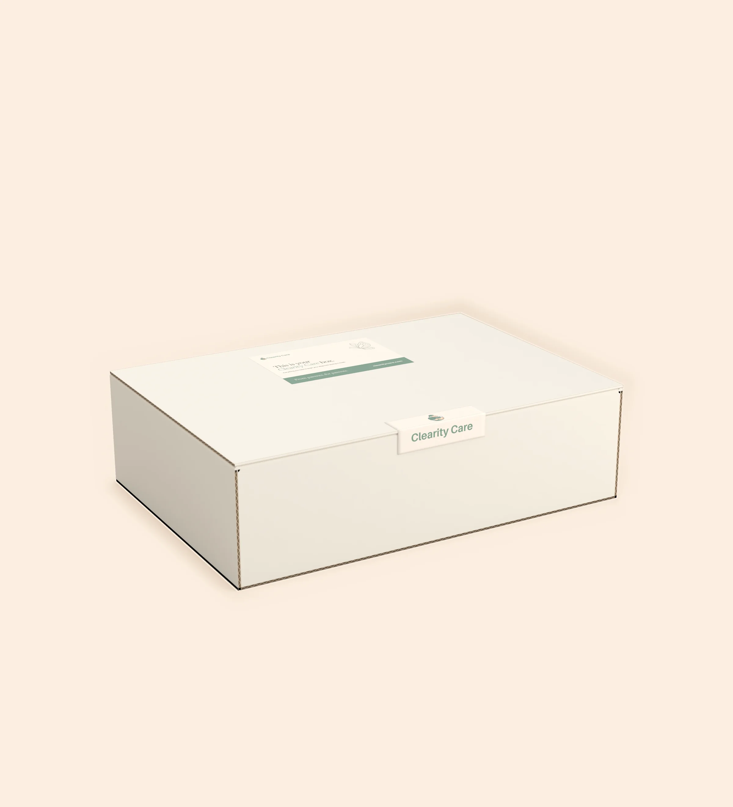 The closed Clearity Care box.